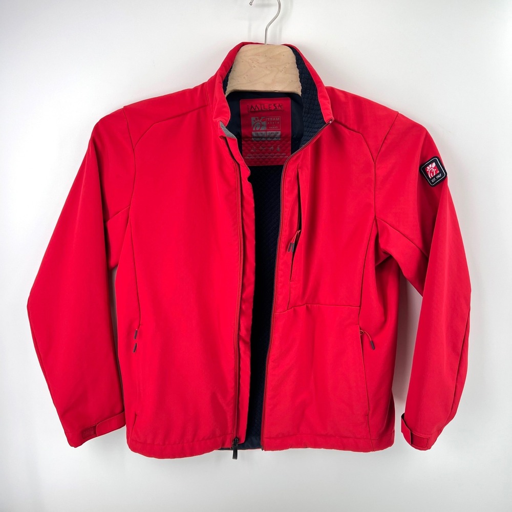 Oobe Chick-fil-A Team Style Softshell Jacket Size M Red Fleece Lined Workwear